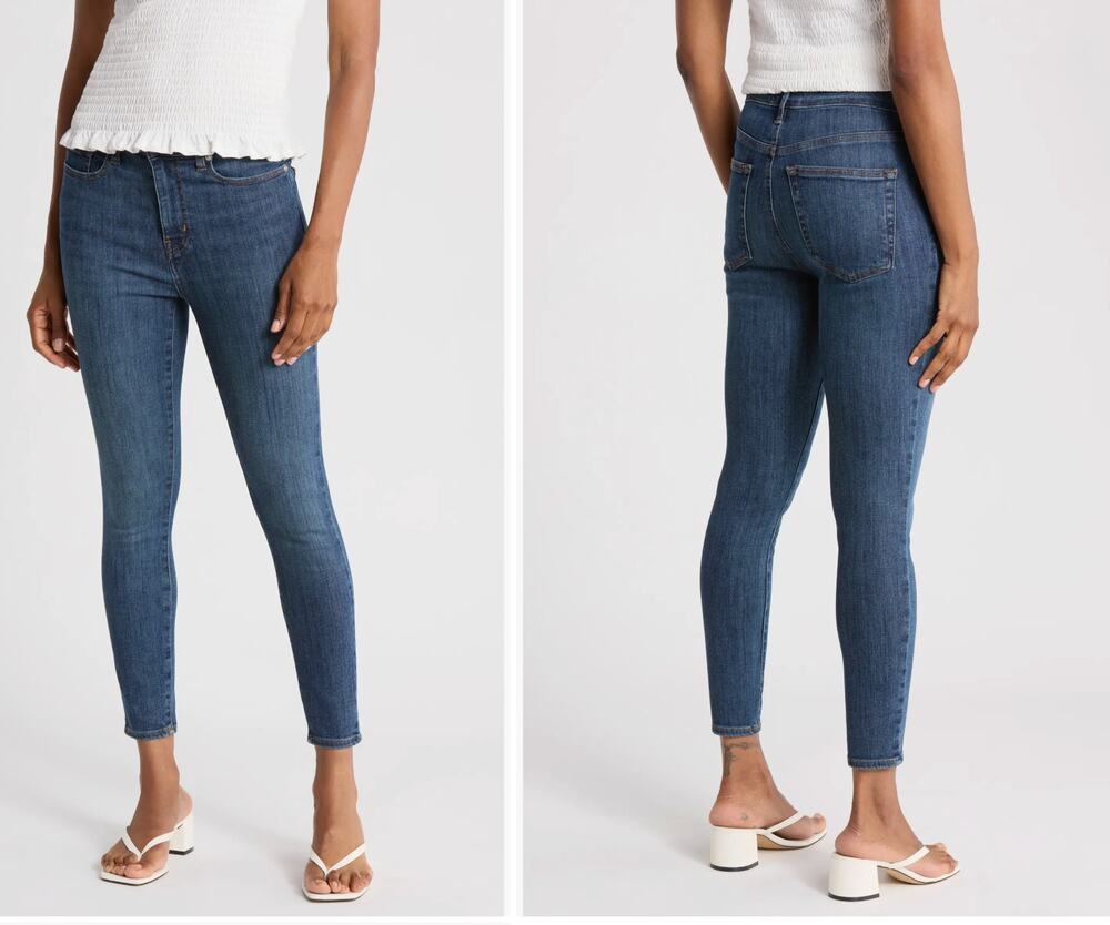 Frame Denim Le High Skinny Crop Jeans Size 24